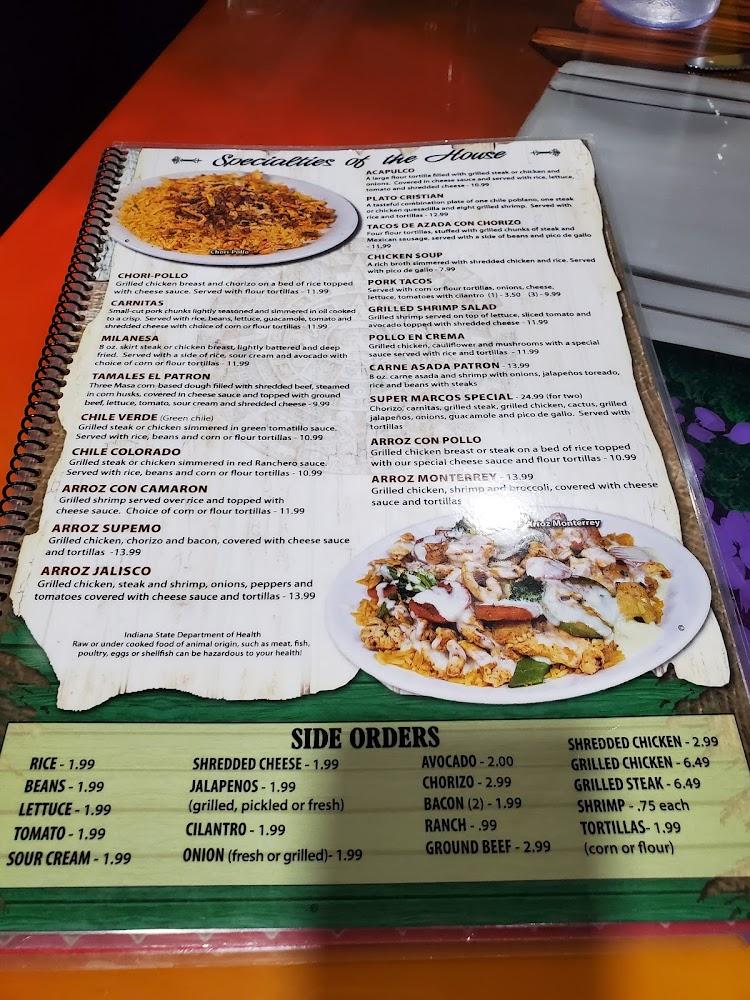 El Patron Mexican Restaurant Menu image 2